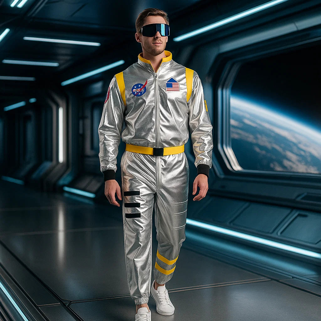 Ester srebrny kombinezon astronauty