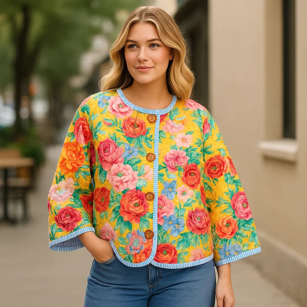 Kolorowa kurtka przejściowa dla kobiet - Lekka - Efektowny design - vivano - warszawa