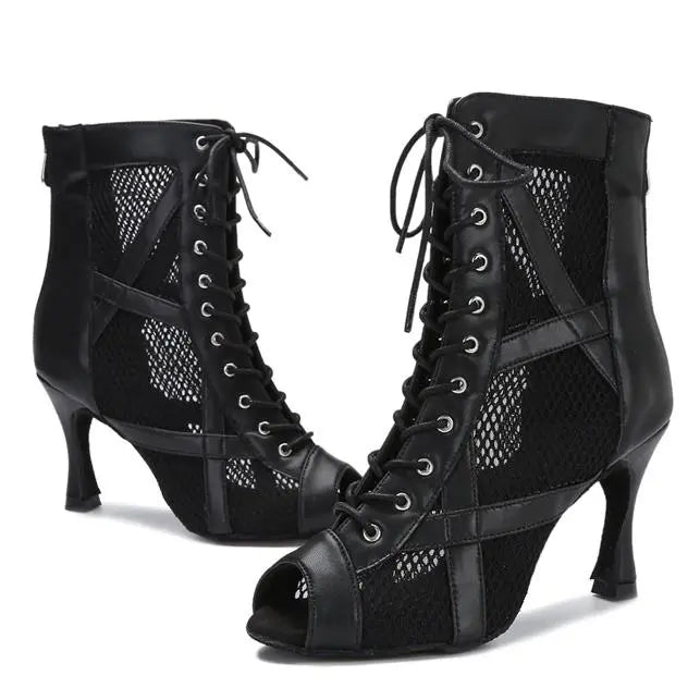 Buty do tańca jazzowego salsa z syntetycznej skóry - Spersonalizowane obcasy vivano-warszawa