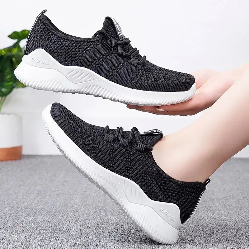 Buty Sportowe Damskie - Miękki Materiał - Styl Chic vivano-warszawa