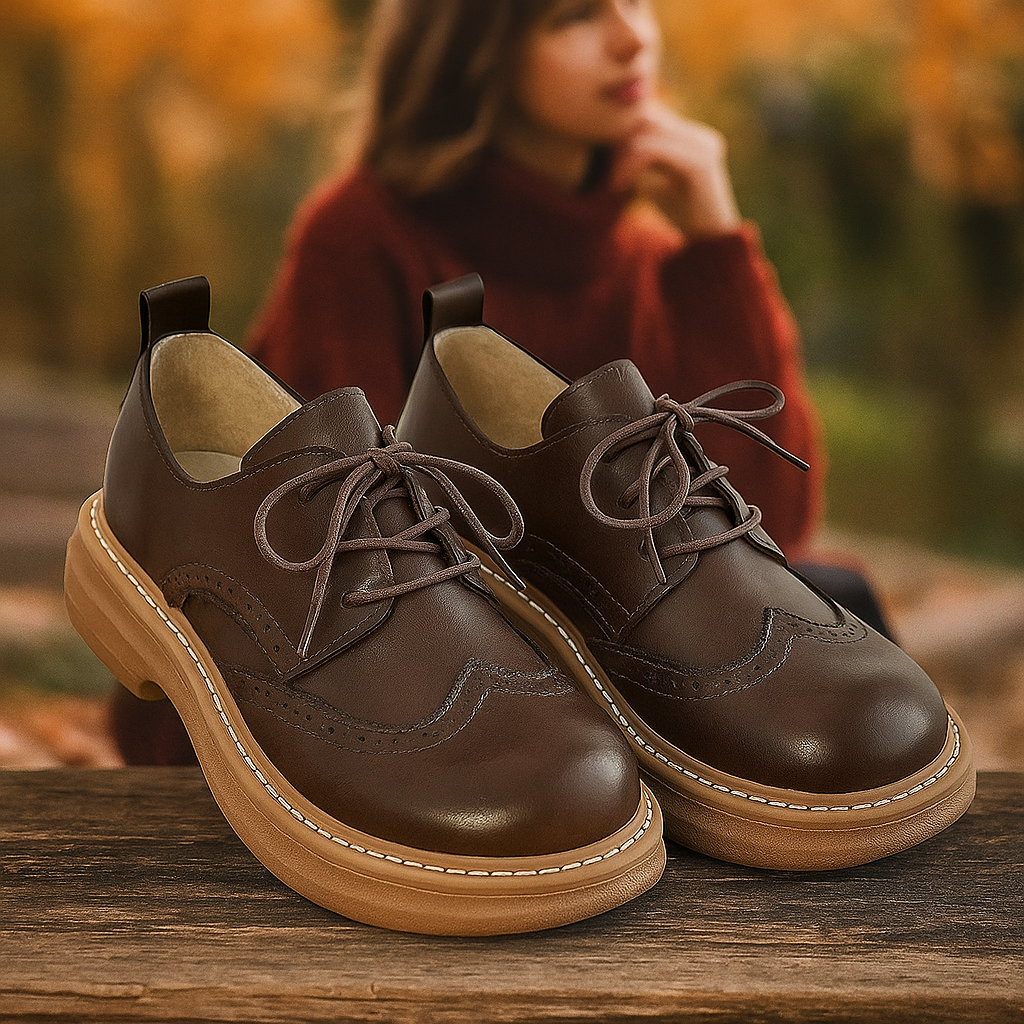 Retro buty Oxford dla kobiet - Model Elsie - Ponadczasowa elegancja