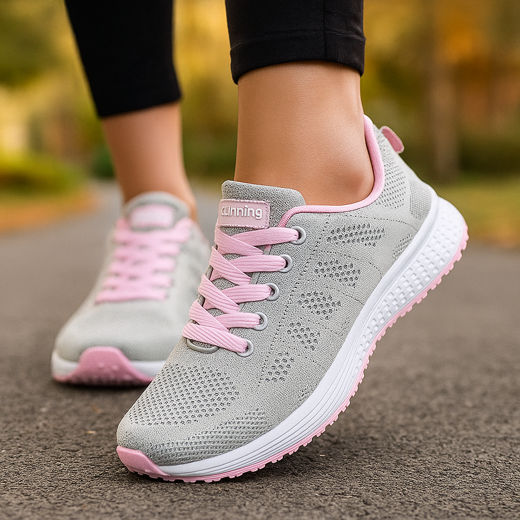 Damskie ortopedyczne buty sportowe – lekkie sneakersy z oddychającą siateczką