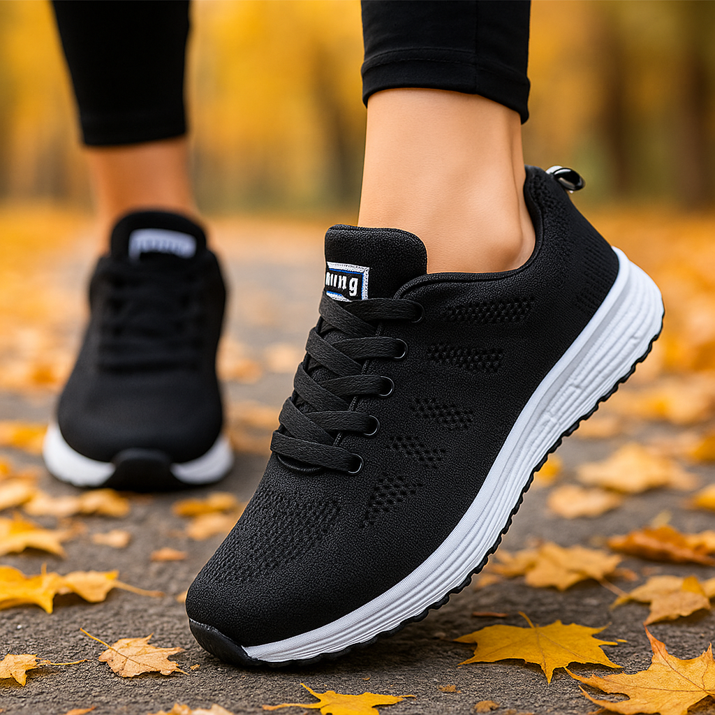 Damskie ortopedyczne buty sportowe – lekkie sneakersy z oddychającą siateczką