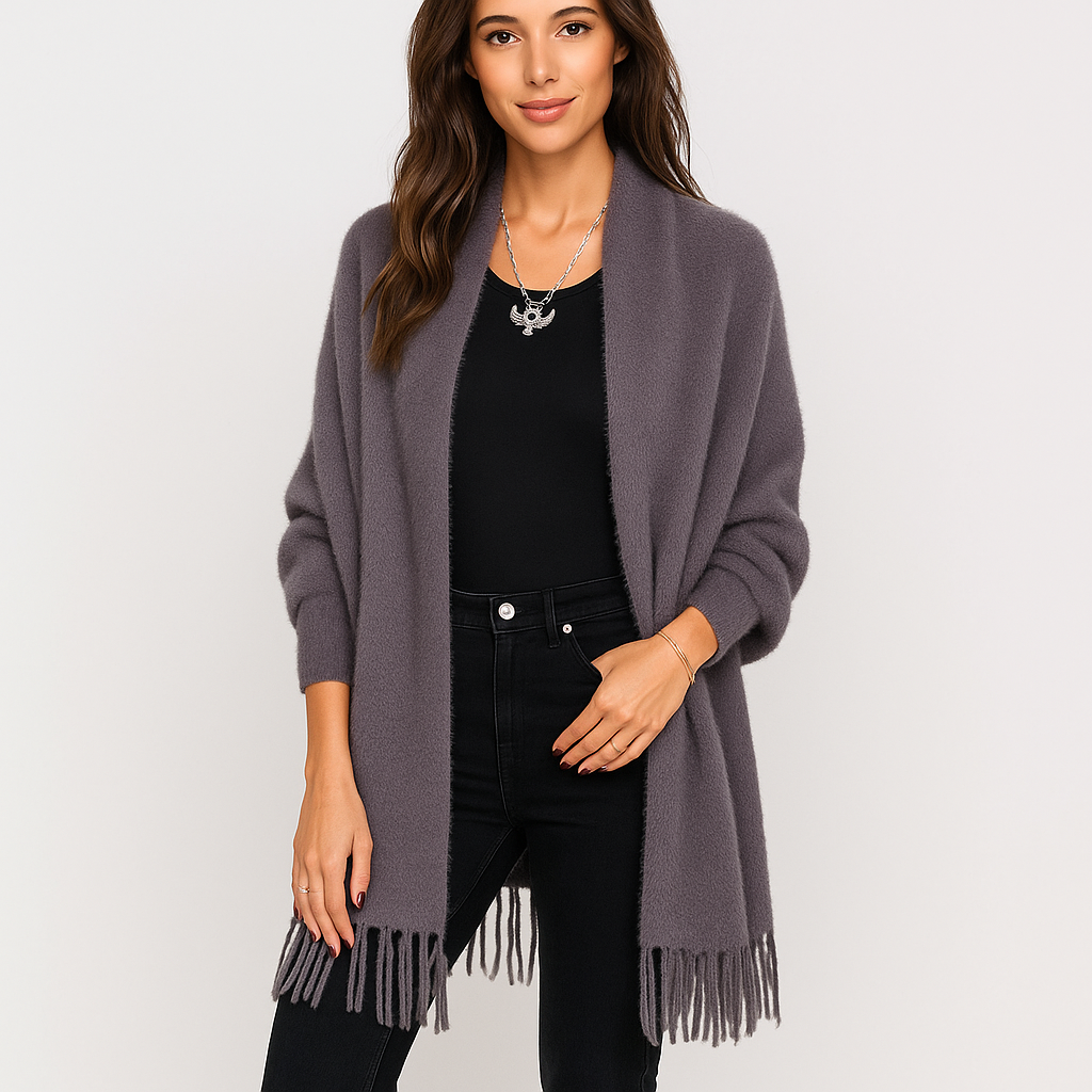 Sweter Stilla z Frędzlami - Miękki Komfort - Modny Design