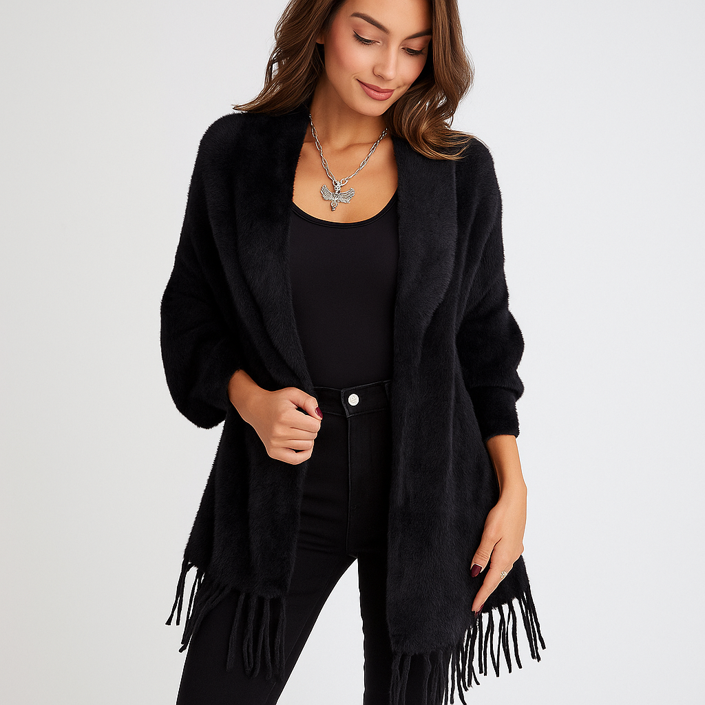 Sweter Stilla z Frędzlami - Miękki Komfort - Modny Design
