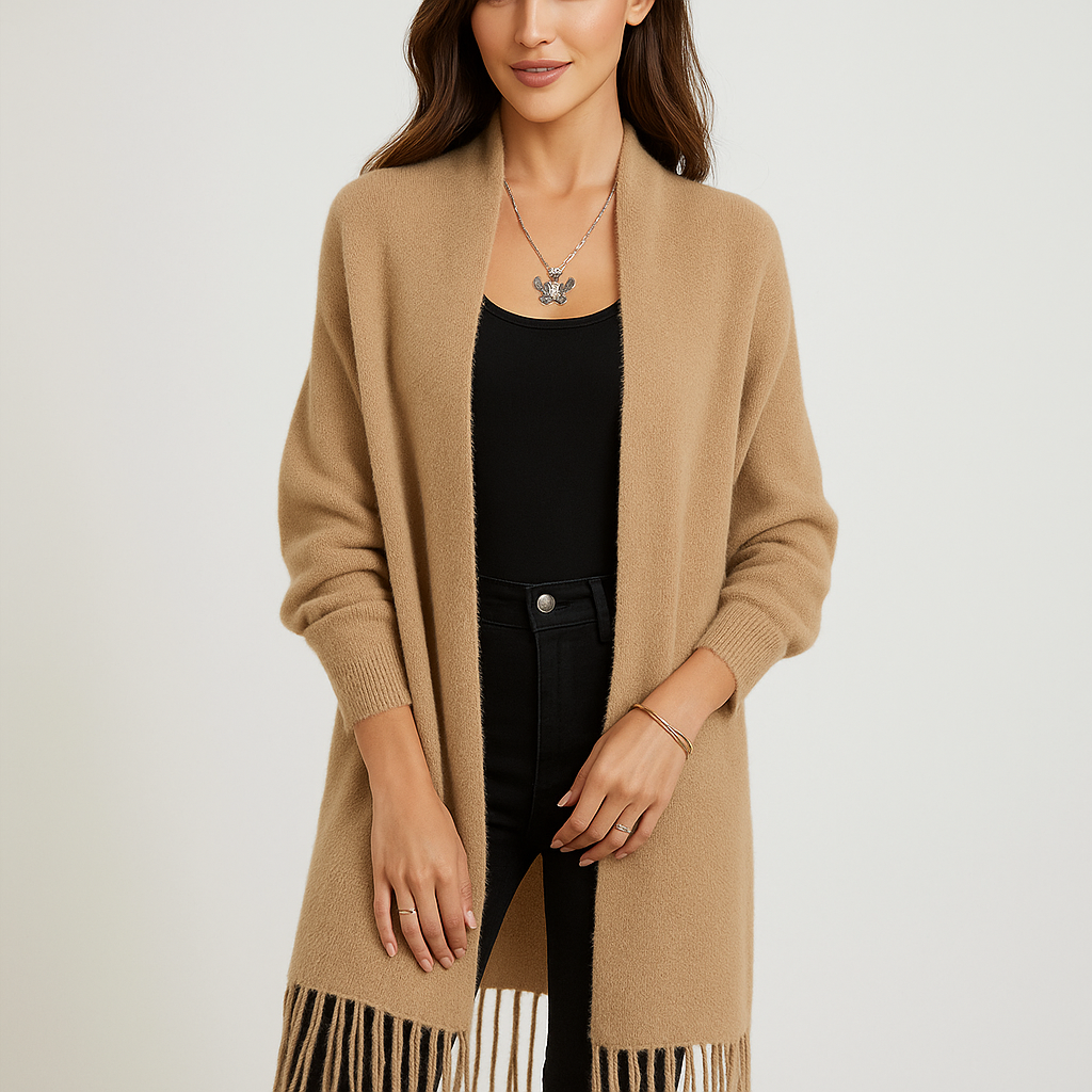 Sweter Stilla z Frędzlami - Miękki Komfort - Modny Design