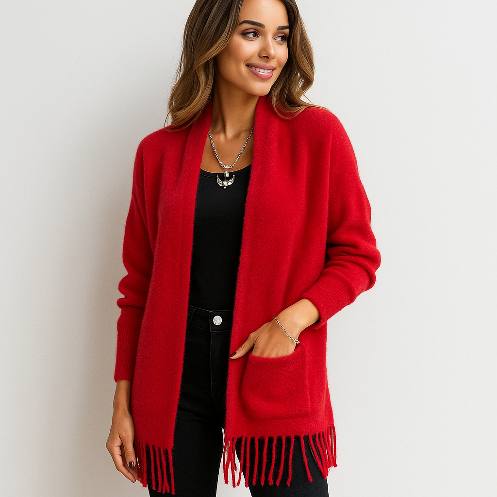 Sweter Stilla z Frędzlami - Miękki Komfort - Modny Design
