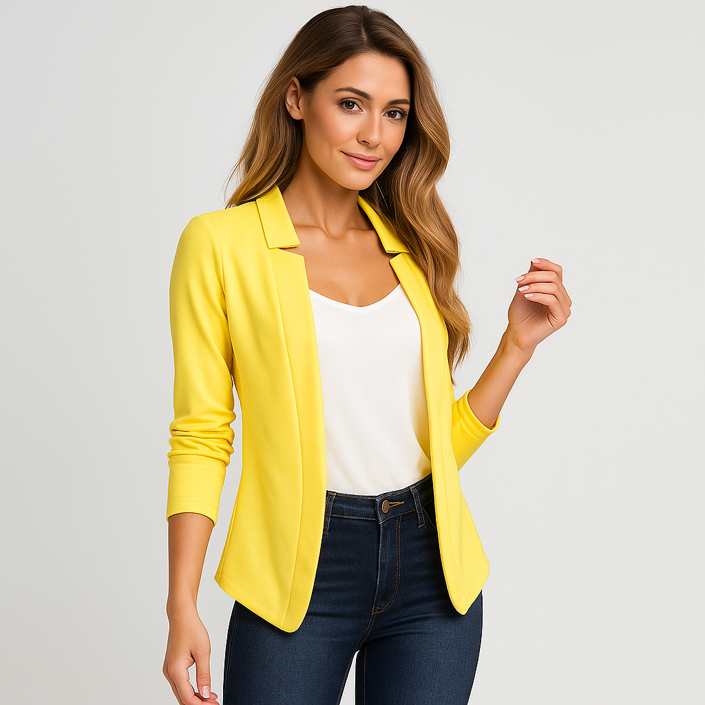 Stilla Lille Dameblazer - Elegant Komfort - Prosty Kardigan
