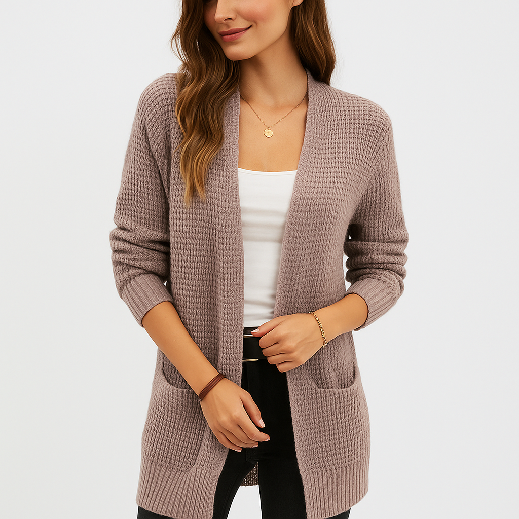 Cardigan - Skutecznie Ogrzewający - Wygodny - Stylowy Design