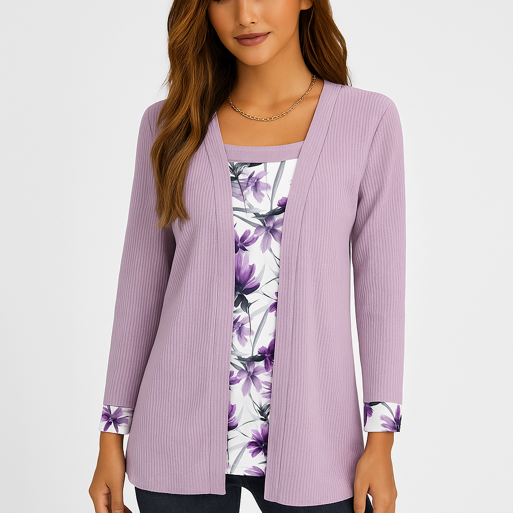 Dame Komfortabel Strikket Cardigan - Miękki - Stylowy - Ciepły - Blød & Varm