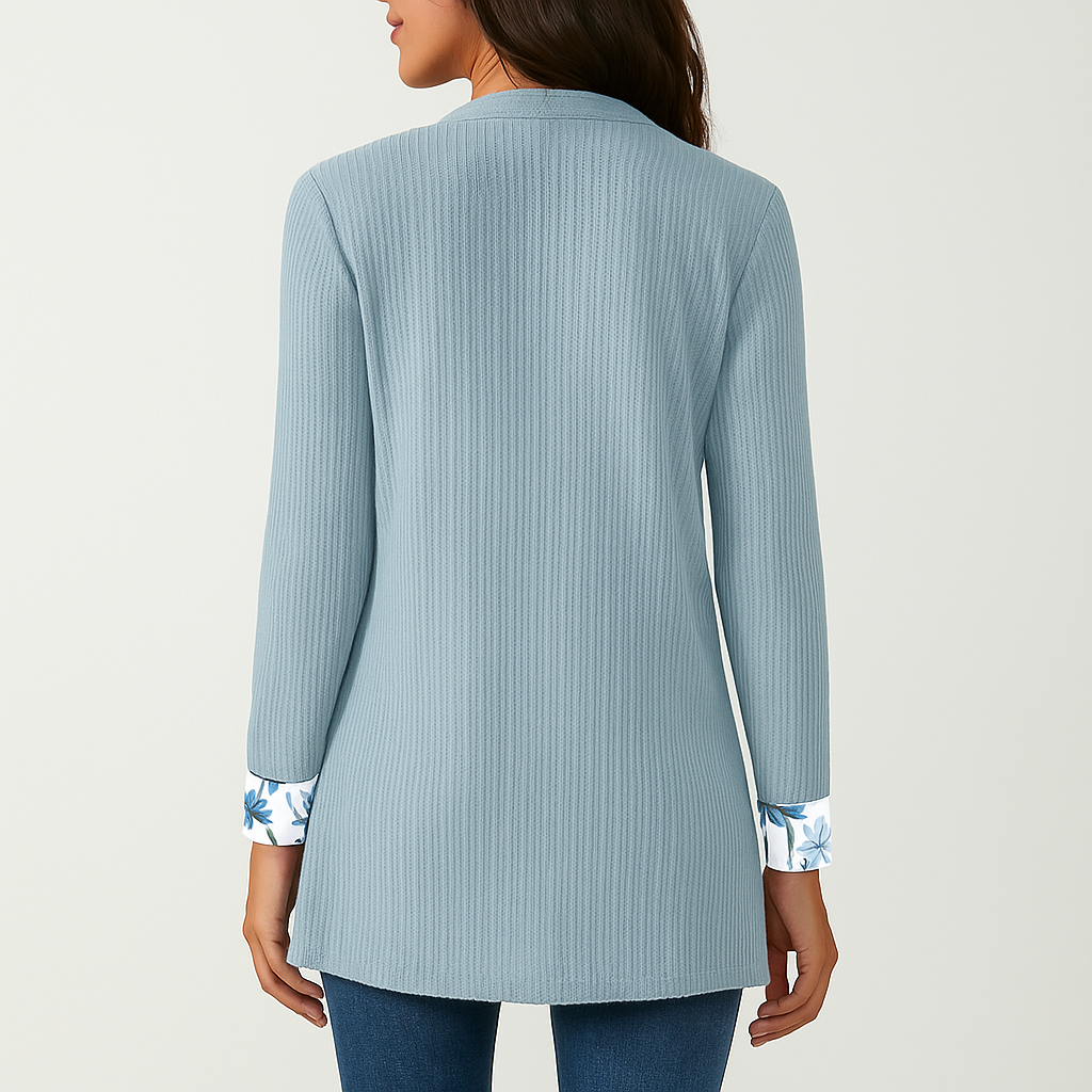 Dame Komfortabel Strikket Cardigan - Miękki - Stylowy - Ciepły - Blød & Varm