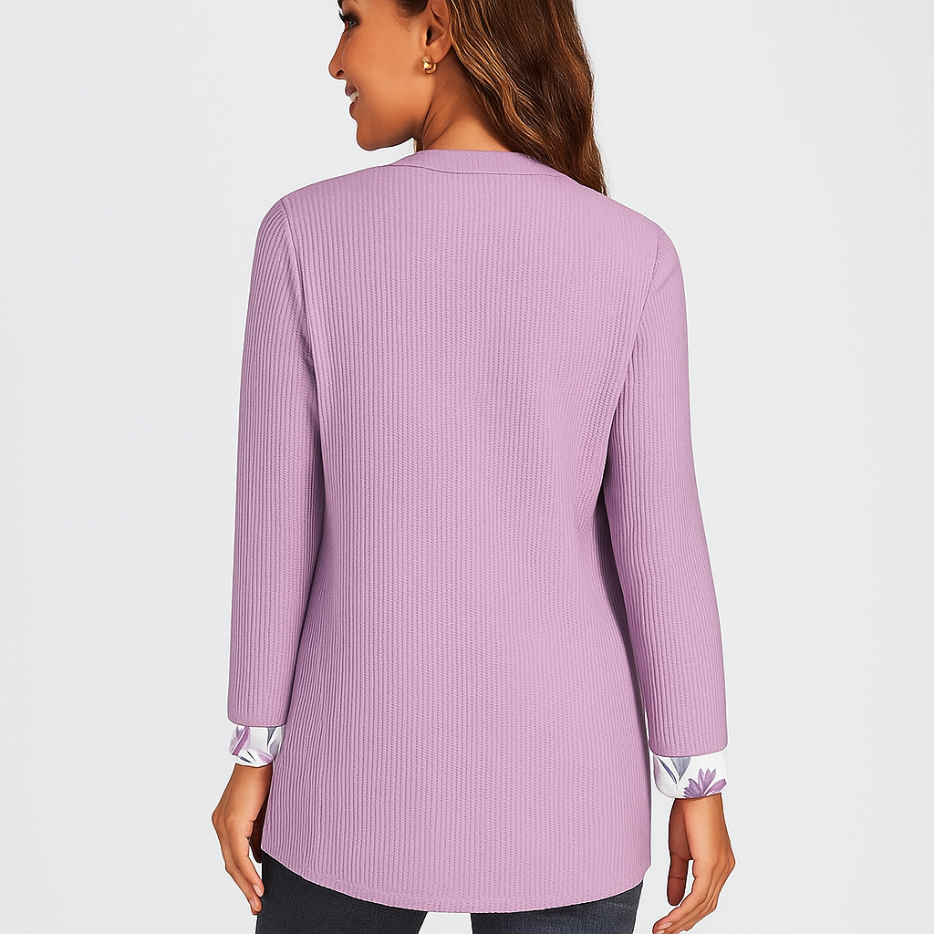 Dame Komfortabel Strikket Cardigan - Miękki - Stylowy - Ciepły - Blød & Varm