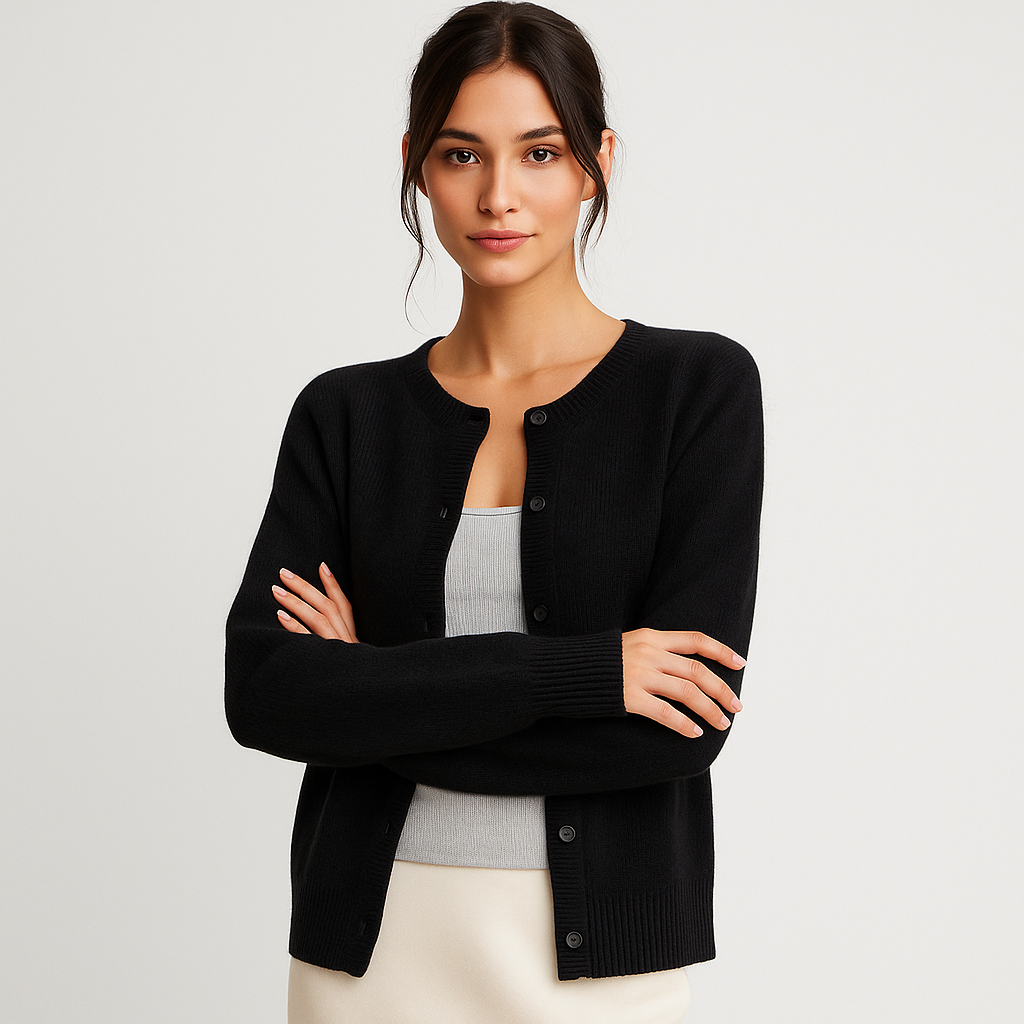 Cardigan Damski - Komfortowy - Stylowy - Jednokolorowy - Elegancki
