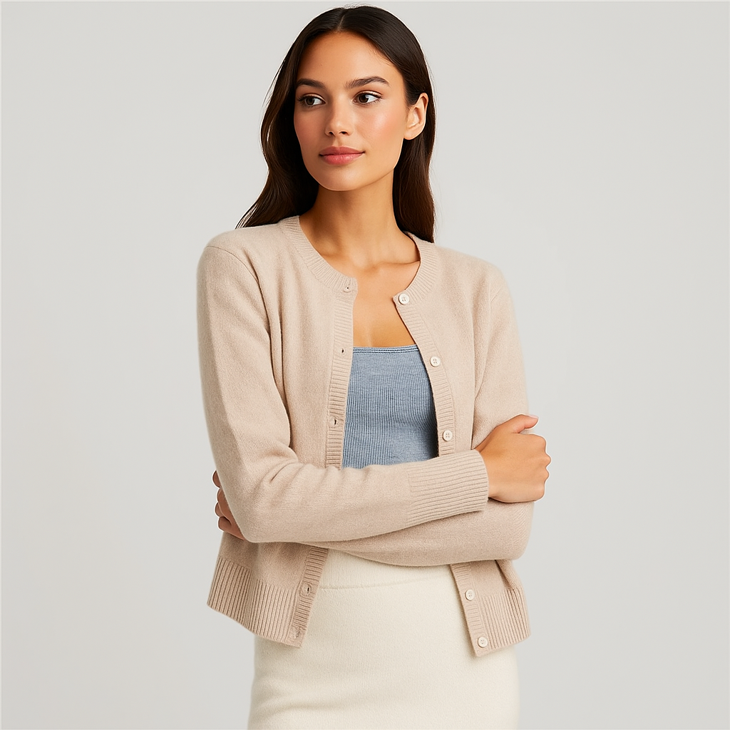 Cardigan Damski - Komfortowy - Stylowy - Jednokolorowy - Elegancki