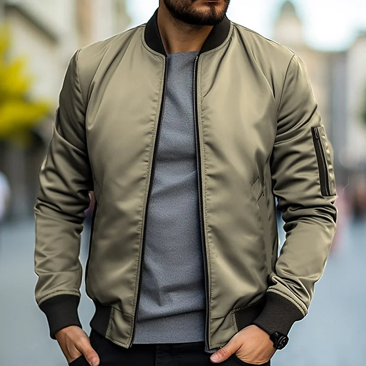 Harold Sommer Bomber Jacket - Lekka - Stylowa - Komfortowa - Idealna na Każdą Porę