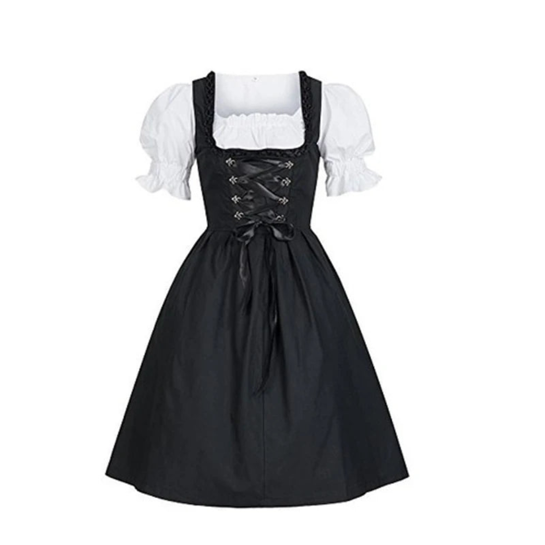 Sukienka Dirndl - Lekki Materiał - Tradycyjny Wygląd Oktoberfest