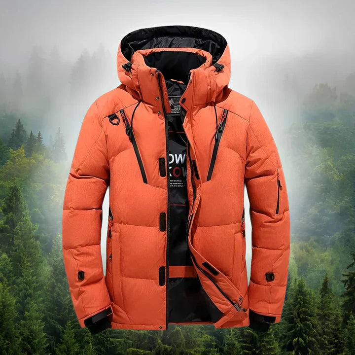 Arctic Shield Męska Dunparka - Odpinany Kaptur - Ciepła i Funkcjonalna Kurtka