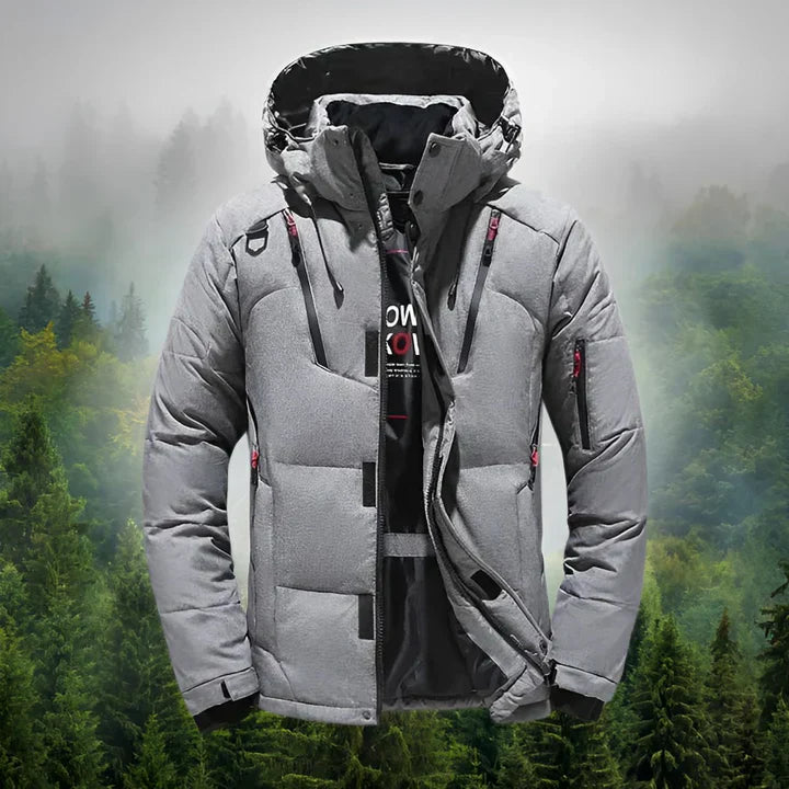 Arctic Shield Męska Dunparka - Odpinany Kaptur - Ciepła i Funkcjonalna Kurtka