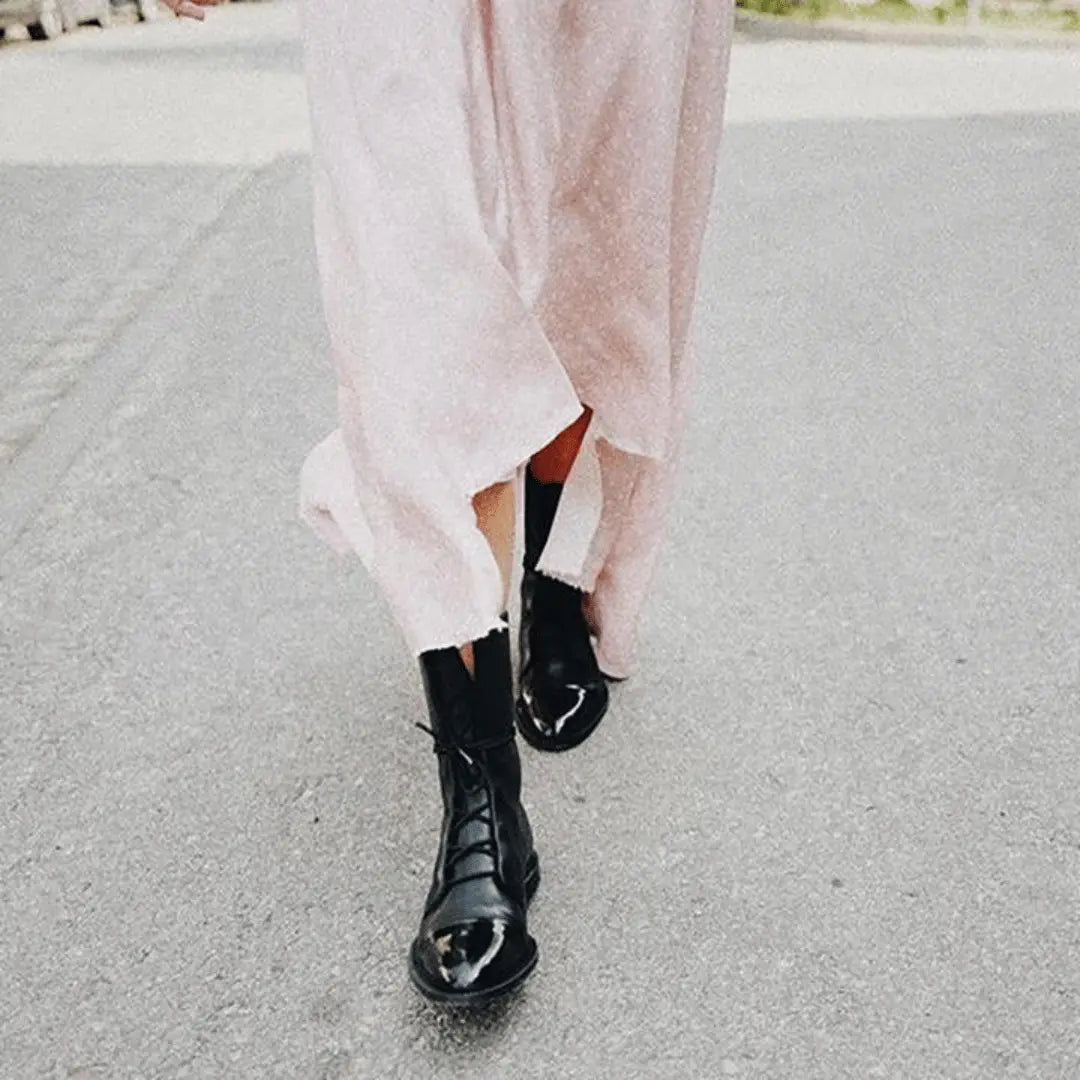Vivano - Hannah Skórzane Botki-Boots-vivano-warszawa