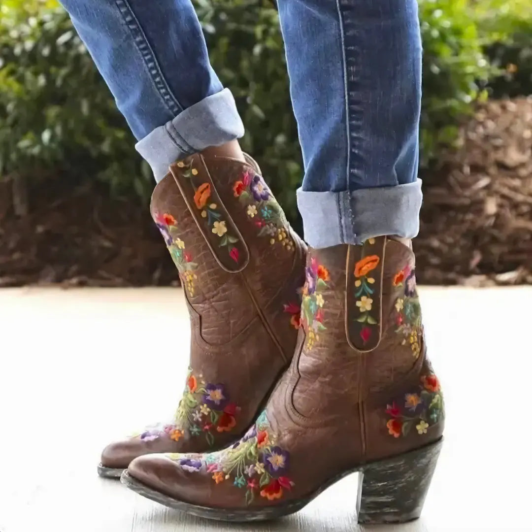 Vintage Cowgirl Botki Odporne na Warunki Atmosferyczne vivano-warszawa