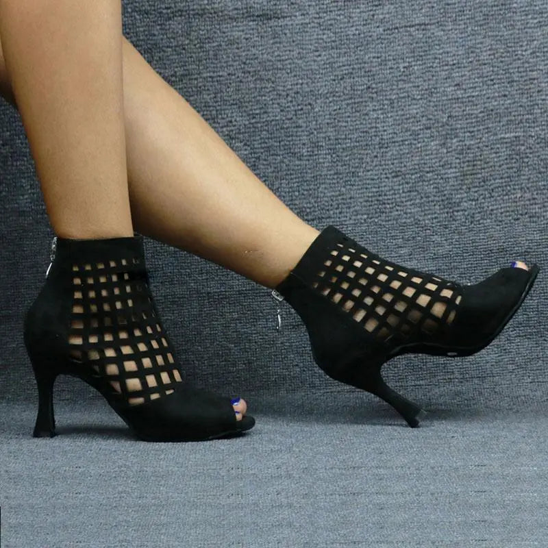 Buty do tańca jazzowego z ekoskóry z obcasami dla kobiet DS vivano-warszawa