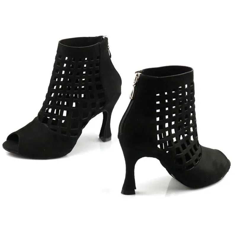 Buty do tańca jazzowego z ekoskóry z obcasami dla kobiet DS vivano-warszawa