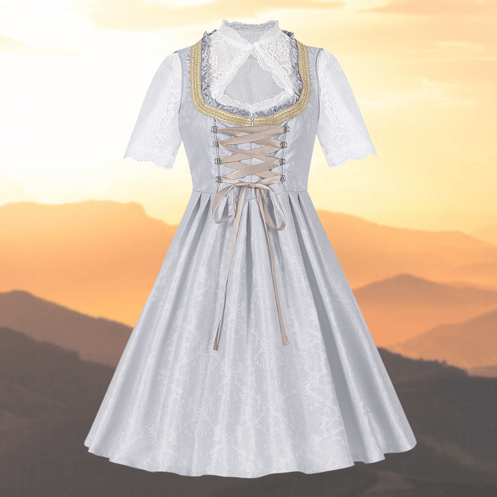 Sukienka Dirndl dla kobiet - Lekki materiał - Tradycyjny strój Oktoberfest