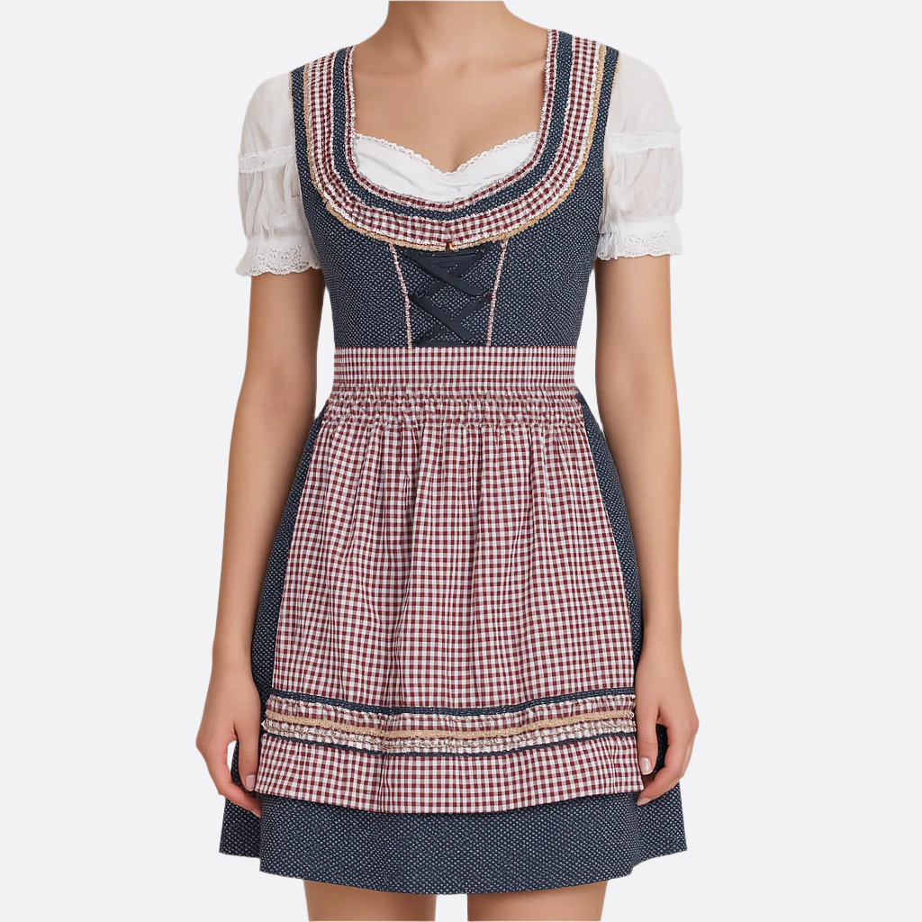 Sukienka Dirndl dla kobiet - Tradycyjny design Oktoberfest - Festywna moda ludowa