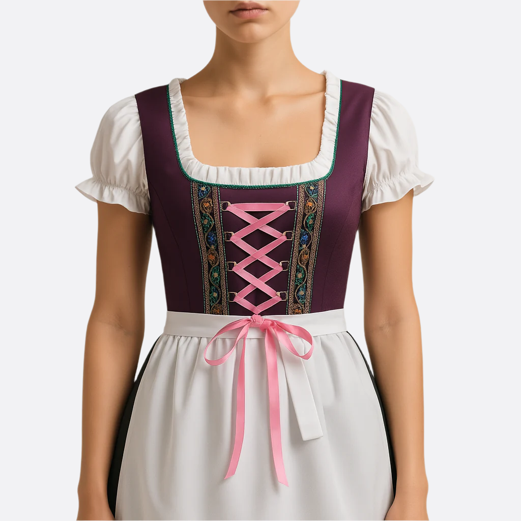 Sukienka Dirndl dla kobiet - Oddychający materiał - Tradycyjny styl Oktoberfest