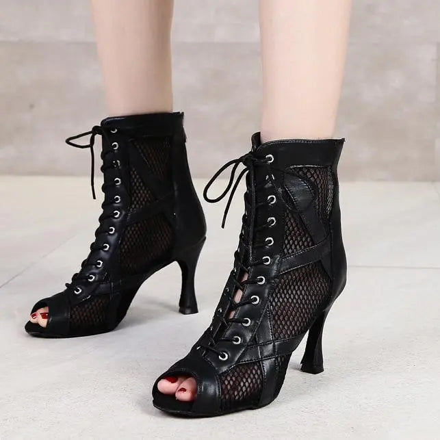 Buty do tańca jazzowego salsa z syntetycznej skóry - Spersonalizowane obcasy vivano-warszawa