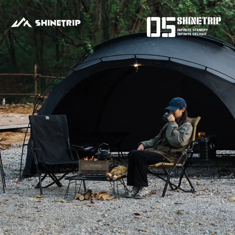 ShineTrip Krzesło Kermit - Komfortowe Składane Krzesło na Kemping