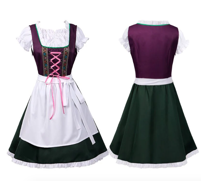 Sukienka Dirndl dla kobiet - Oddychający materiał - Tradycyjny styl Oktoberfest