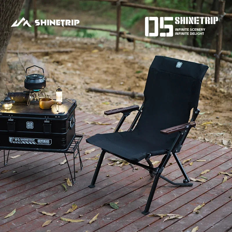 ShineTrip Krzesło Kermit - Komfortowe Składane Krzesło na Kemping