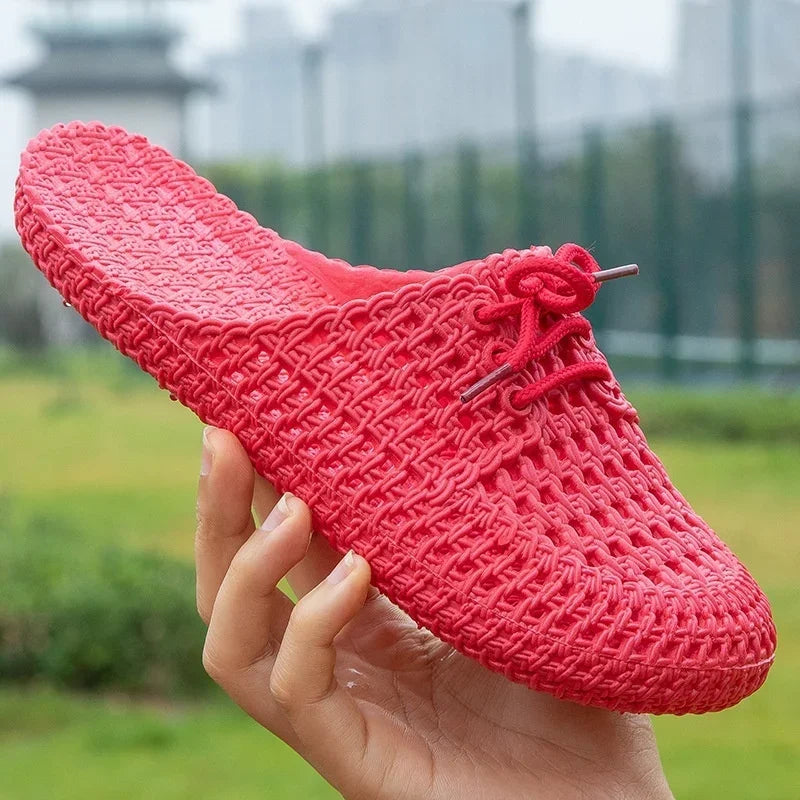 Oddychające Damskie Loafersy - Otwarty Nosek - Na Zewnątrz