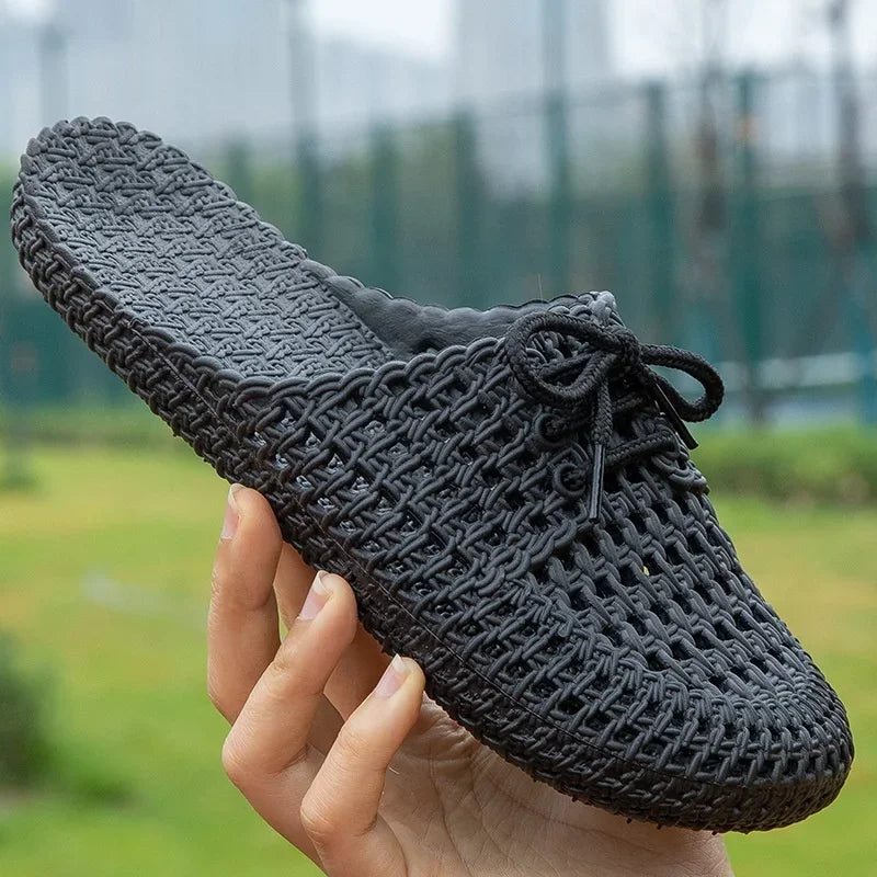 Oddychające Damskie Loafersy - Otwarty Nosek - Na Zewnątrz