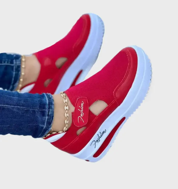Buty sportowe damskie - gruba podeszwa - rzep vivano-warszawa