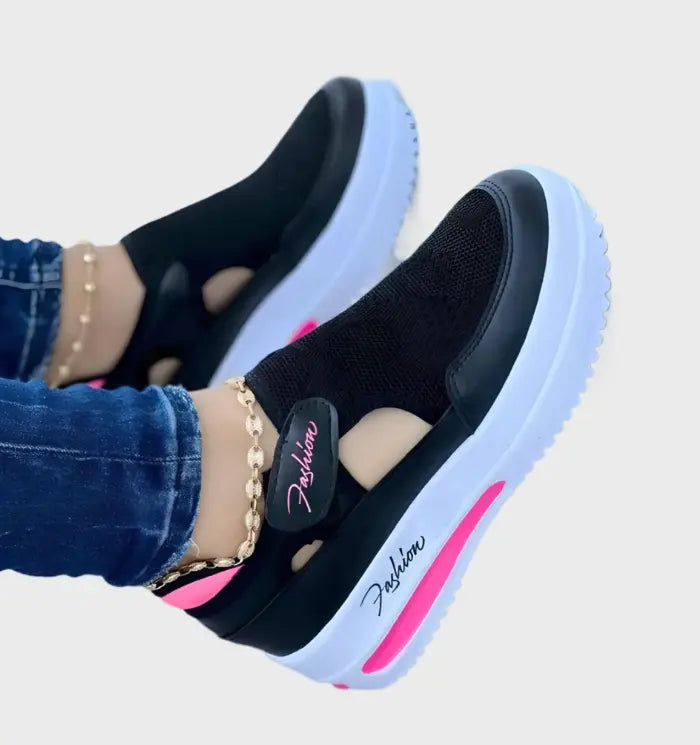 Buty sportowe damskie - gruba podeszwa - rzep vivano-warszawa