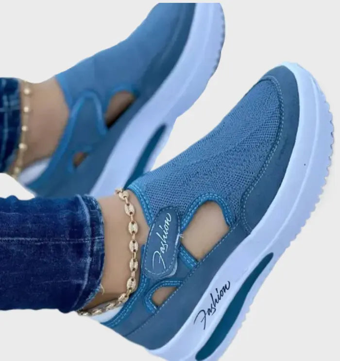 Buty sportowe damskie - gruba podeszwa - rzep vivano-warszawa