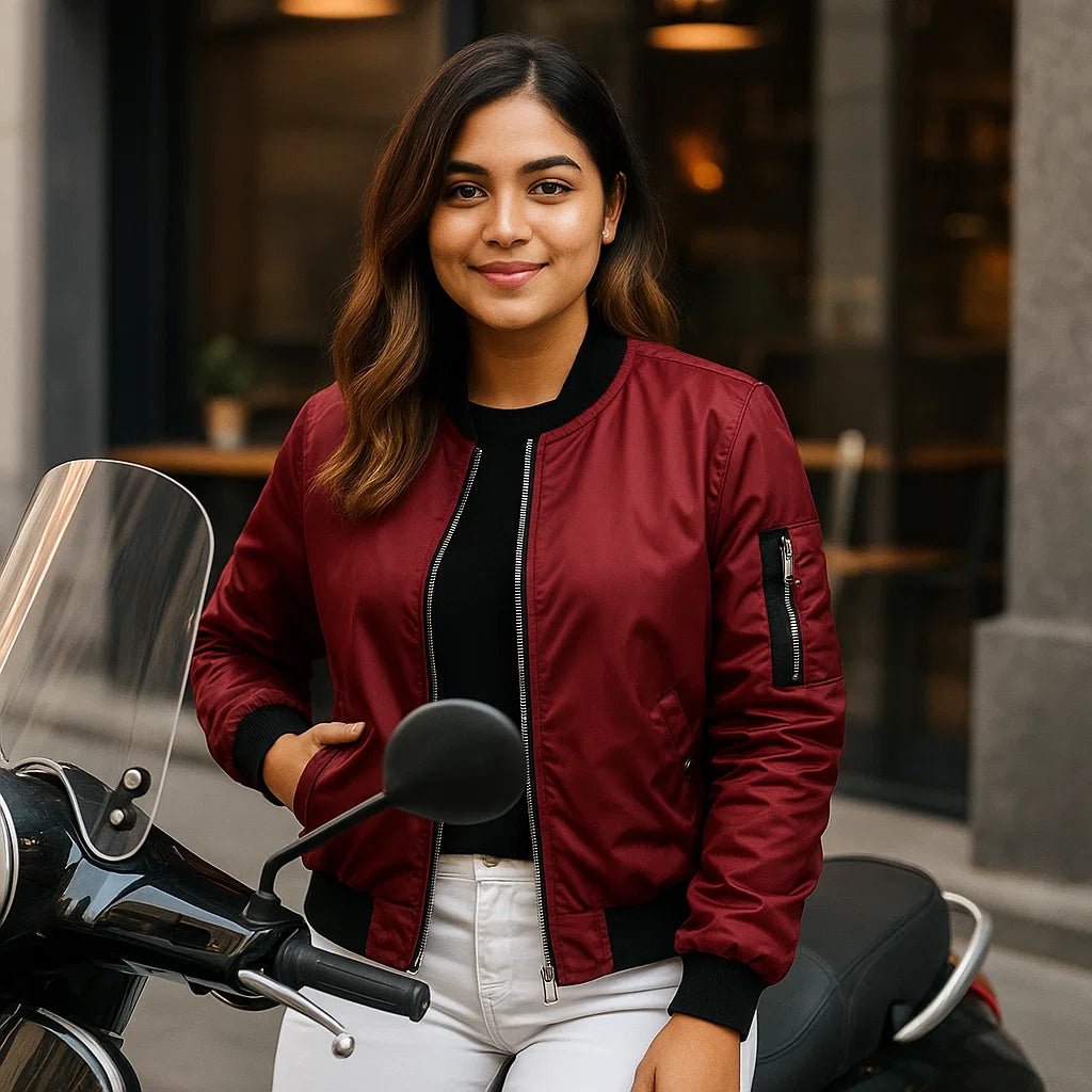 Kurtka Lotnicza na Lato dla Kobiet - Elegancka Krótka Kurtka - Lekka i Stylowa - vivano - warszawa