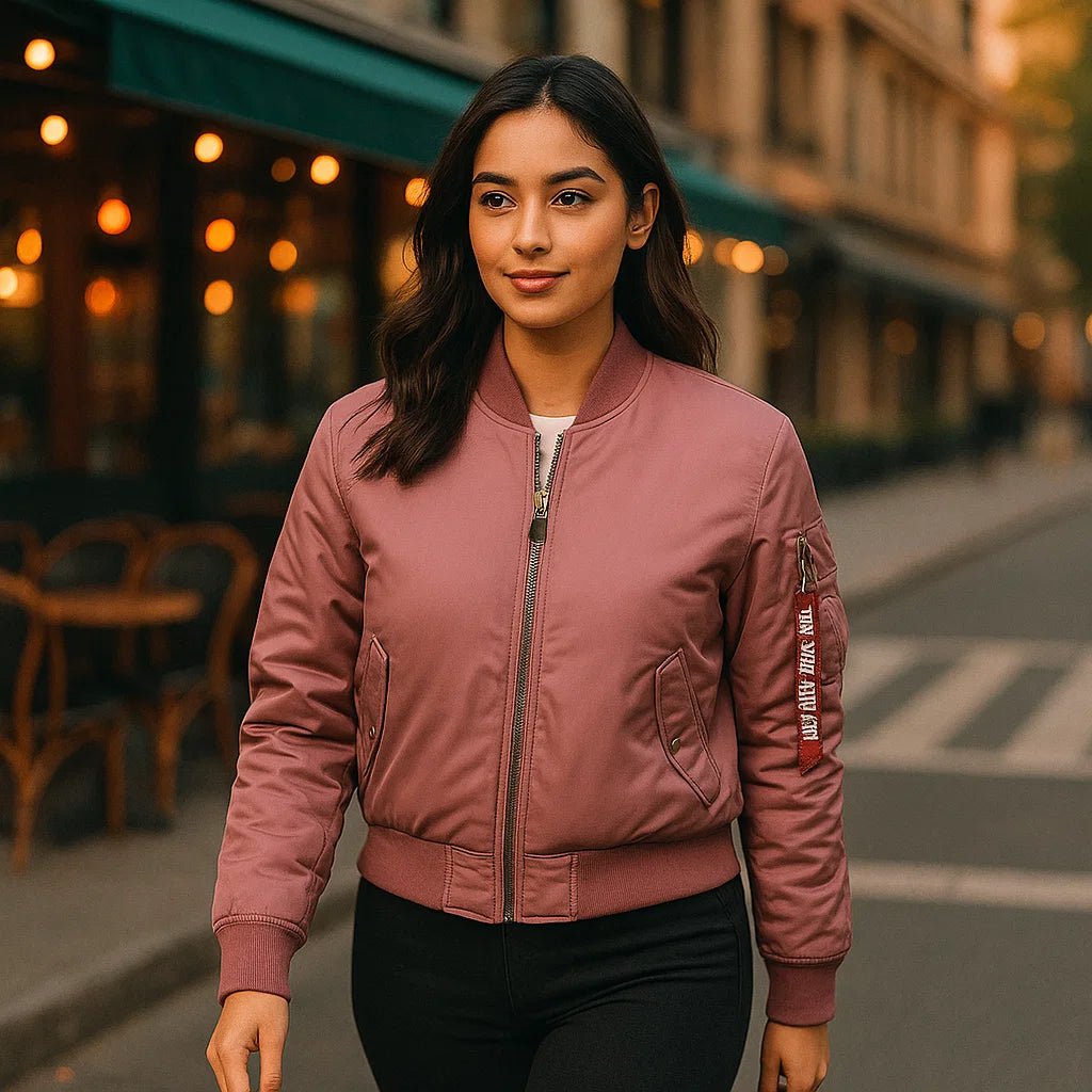 Kurtka Pilota MA - 1 dla Kobiet - Klasyczny Design - Z Ribkanter - vivano - warszawa