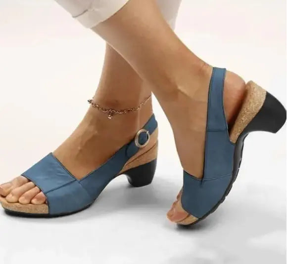 Eleganckie wygodne buty - Niski gruby obcas - Aprilyn vivano-warszawa