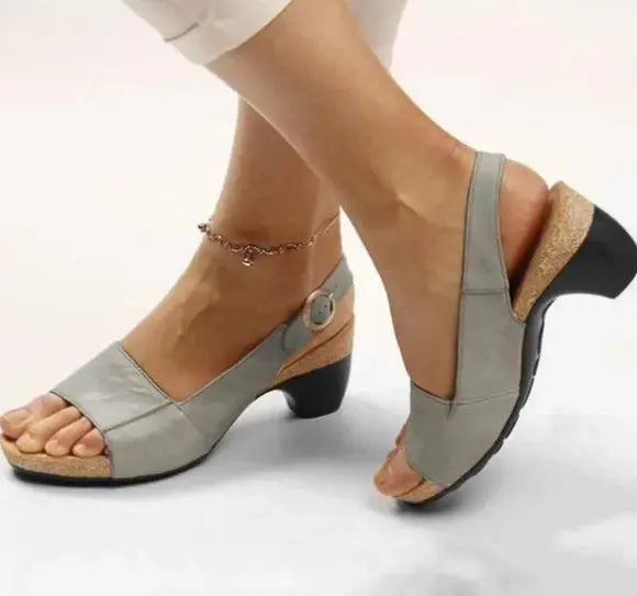 Eleganckie wygodne buty - Niski gruby obcas - Aprilyn vivano-warszawa